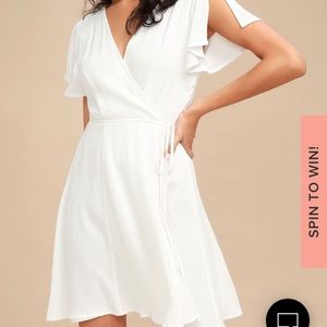 White Lulu’s Wrap Dress